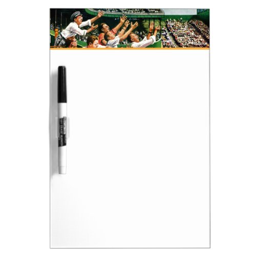 Catching Home Run Ball Dry Erase Board