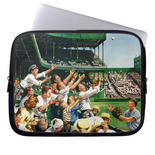 Catching Home Run Ball Laptop Sleeve