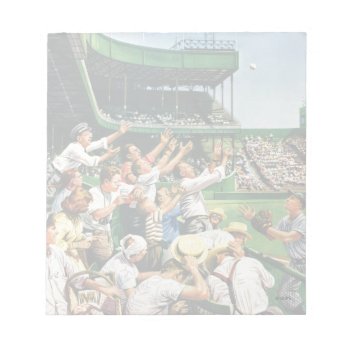 Catching Home Run Ball Notepad by PostSports at Zazzle