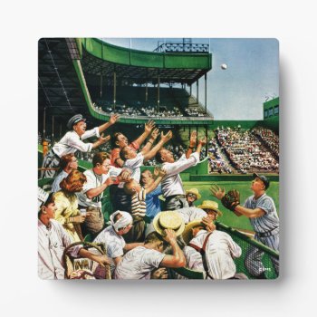 Catching Home Run Ball Plaque by PostSports at Zazzle