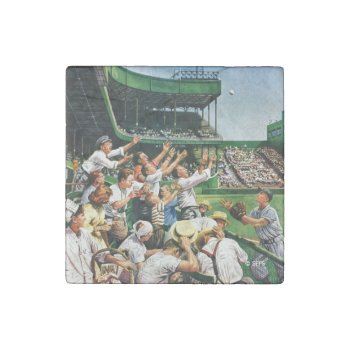 Catching Home Run Ball Stone Magnet by PostSports at Zazzle
