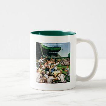 Catching Home Run Ball Two-tone Coffee Mug by PostSports at Zazzle
