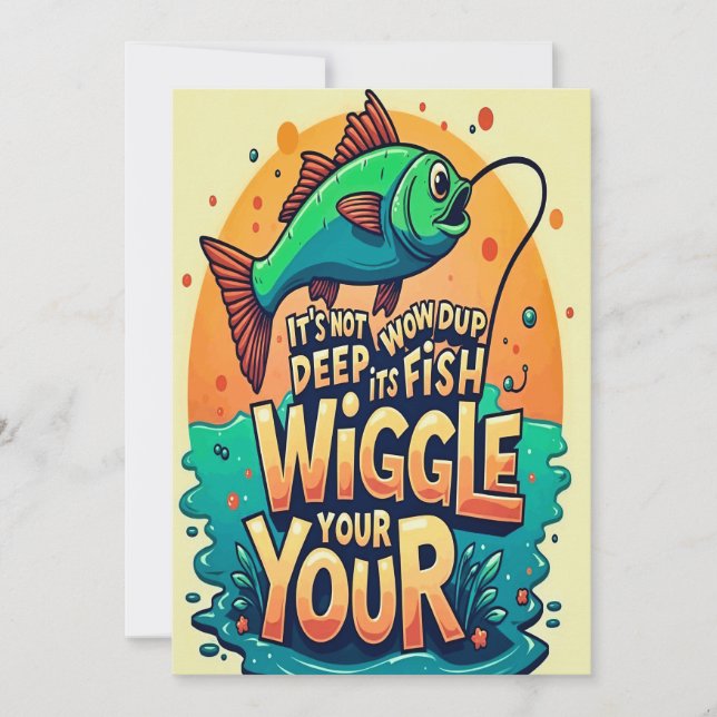  Catching Joy in Every Wiggle Invitation (Front)