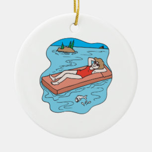 Catching Rays Ceramic Ornament