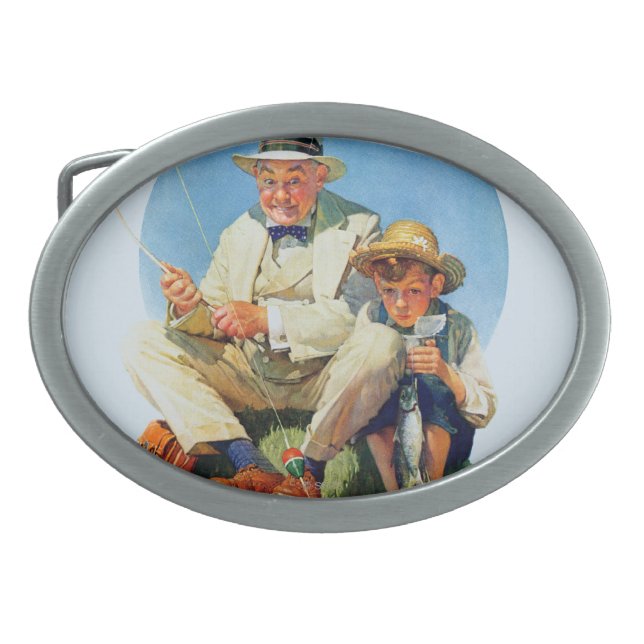 Catching the Big One Belt Buckle (Front)