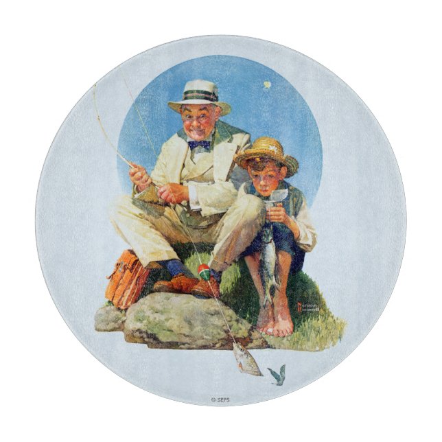 Catching the Big One Cutting Board (Front)