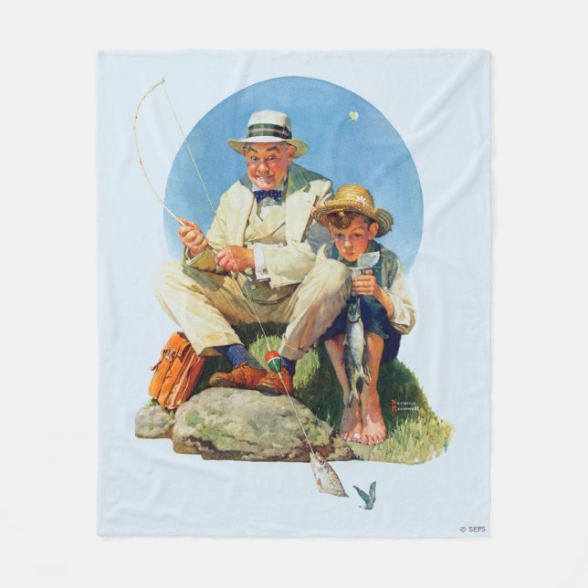 Catching the Big One Fleece Blanket (Front)