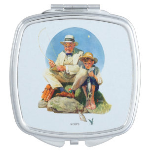 Catching the Big One Makeup Mirror