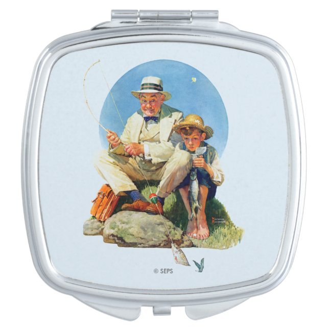 Catching the Big One Makeup Mirror (Front)