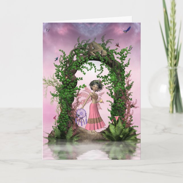 Catching the Dream Greeting Card (Front)