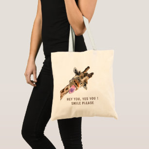Catchy Giraffe Tote Bag