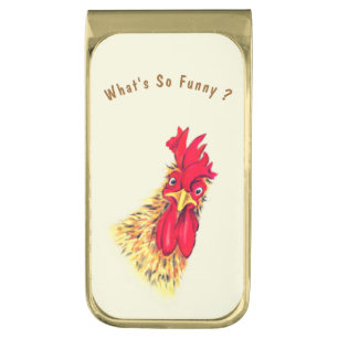 Catchy Money Clip with Rooster
