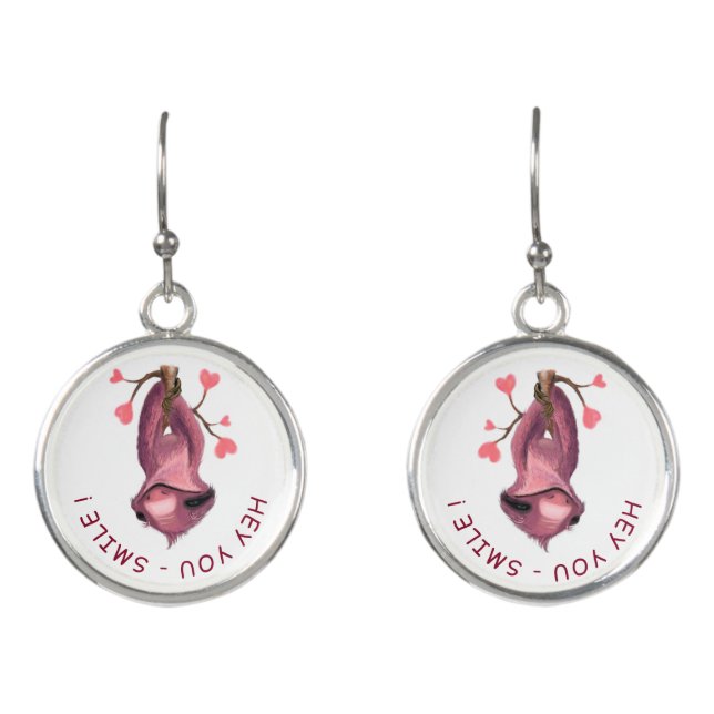 Catchy Sloth Earrings (Front)