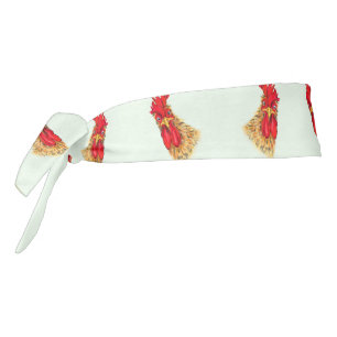 Catchy Tie Headband with Funny Rooster
