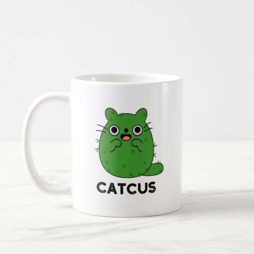 Catcus Funny Cat Cactus Pun  Coffee Mug