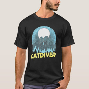 Catdiver - Skydiver Cat Parachuting Skydiving T-Shirt