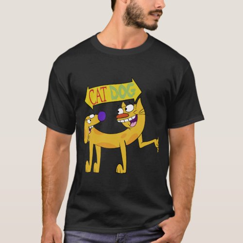 CATDOG Cartoon T_Shirt