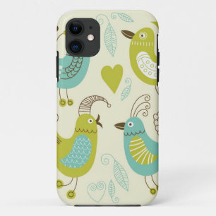 cate cartoon birds iPhone 11 case