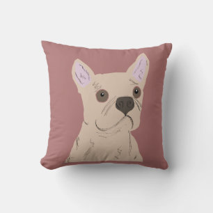 Cate dog throw pillow