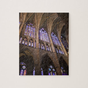 Catedral de Leon, interior stained glass windows Jigsaw Puzzle