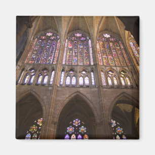 Catedral de Leon, interior stained glass windows Magnet