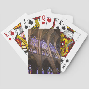 Catedral de Leon, interior stained glass windows Poker Cards
