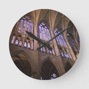 Catedral de Leon, interior stained glass windows Round Clock