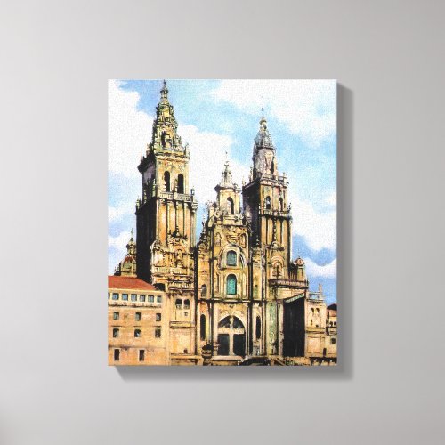 Catedral de Santiago de Compostela A Corua Canvas Print