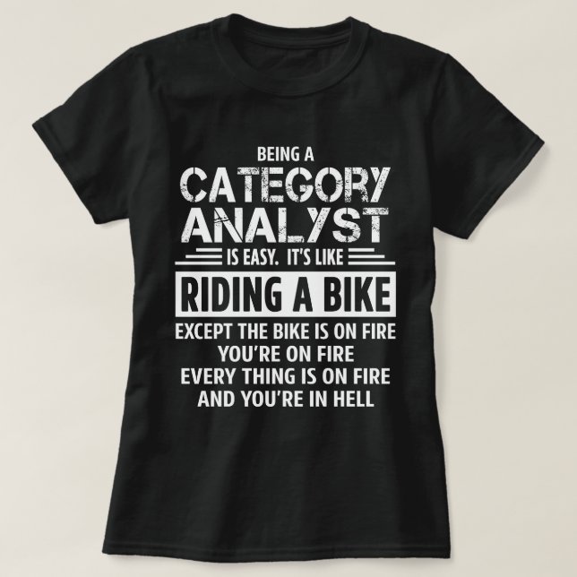 Category Analyst T-Shirt (Design Front)
