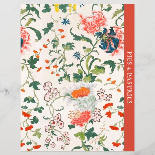 Category Divider  Pie  Pastry  Stylish Floral