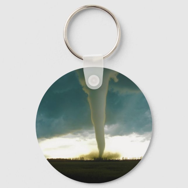 Category F5 Tornado Approaching Elie Manitoba Keychain (Front)
