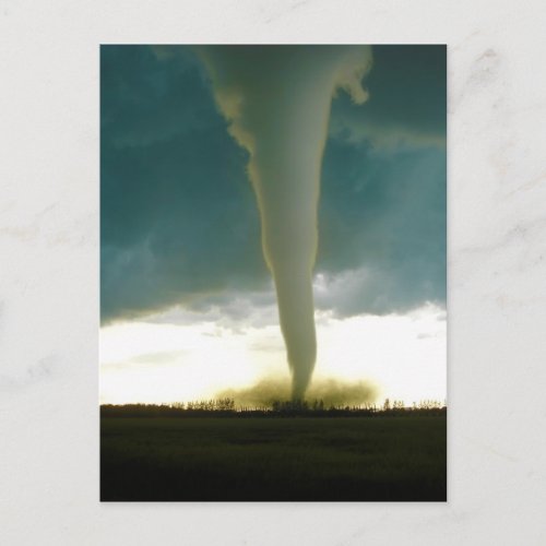 Category F5 Tornado Approaching Elie Manitoba Postcard