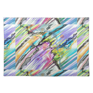 CATEGORY FIVES SWIRLING ABSTRACT A Cloth Placemat