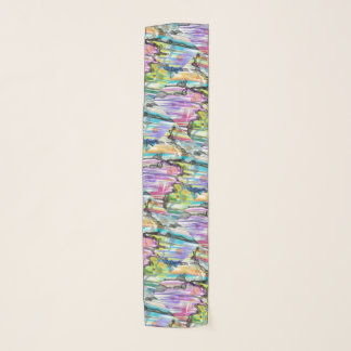 CATEGORY FIVES SWIRLING ABSTRACT Ar Chiffon Scarf