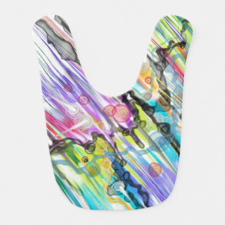 CATEGORY FIVES SWIRLING ABSTRACT ART Baby Bib