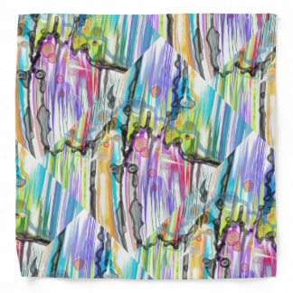 CATEGORY FIVES SWIRLING ABSTRACT ART DESIGN BANDANA