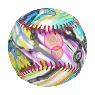 CATEGORY FIVES SWIRLING ABSTRACT ART DESIGN BASEBALL
