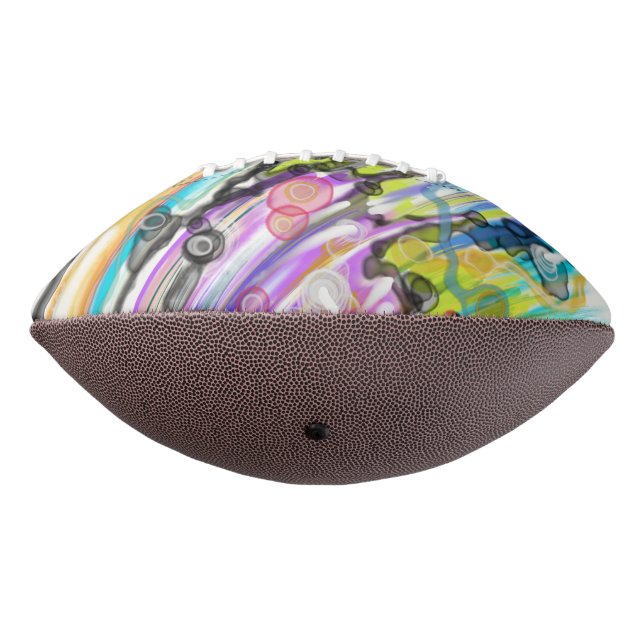 CATEGORY FIVES SWIRLING ABSTRACT ART DESIGN FOOTBALL (Rotated 270)