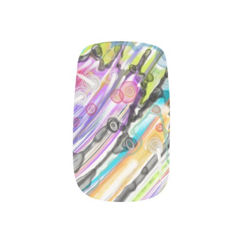 CATEGORY FIVES SWIRLING ABSTRACT ART DESIGN MINX NAIL ART
