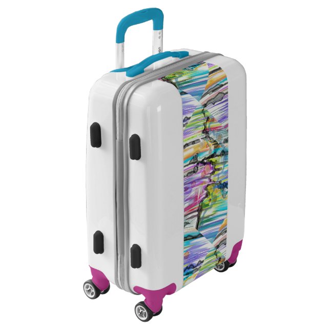CATEGORY FIVES SWIRLING ABSTRACT ART DESIGN SUITC LUGGAGE (Rotated Left)
