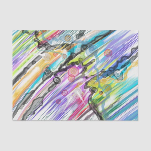 CATEGORY FIVES SWIRLING ABSTRACT ART DESIGN TISSUE PAPER (Front)