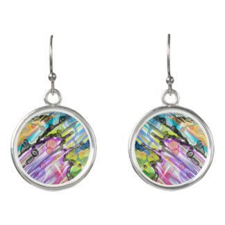 CATEGORY FIVES SWIRLING ABSTRACT ART Earrings