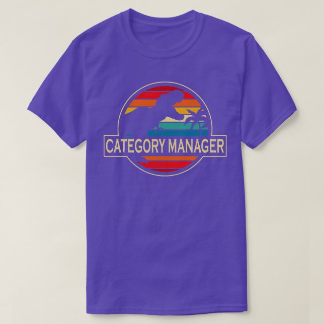 Category Manager Dinosaur T-Shirt (Design Front)