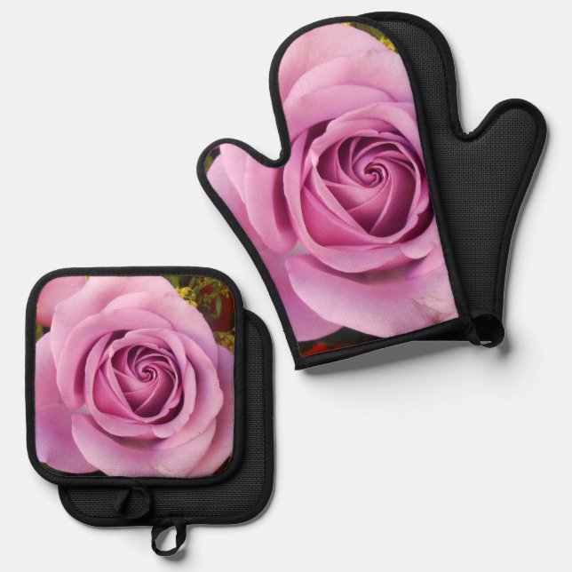 Cateljne Oven Mitt & Pot Holder Set (Front/Back)