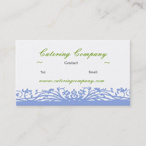 Customizable Cater or Party Company Business Card