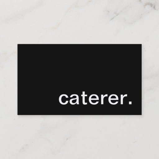 Customizable Caterer Business Card