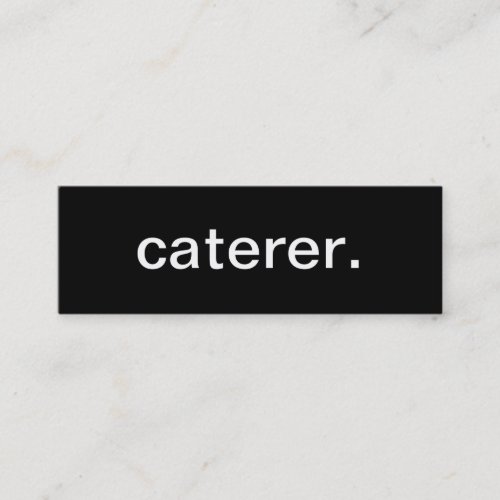 Caterer Business Card