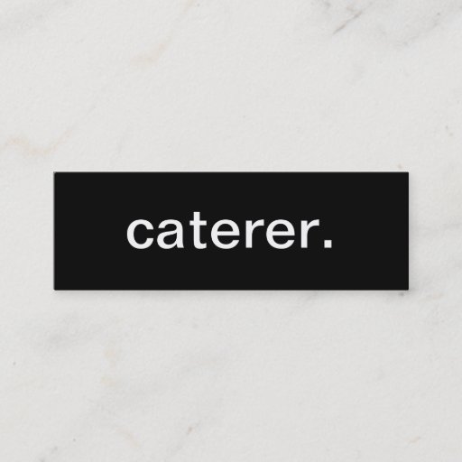 Customizable Caterer Business Card