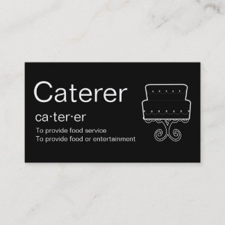 Caterer Business Cards