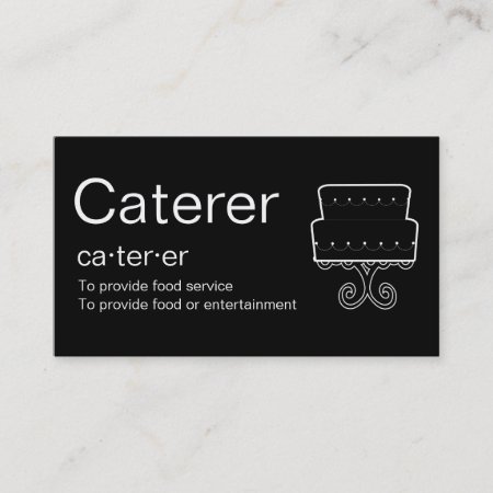 Caterer Business Cards